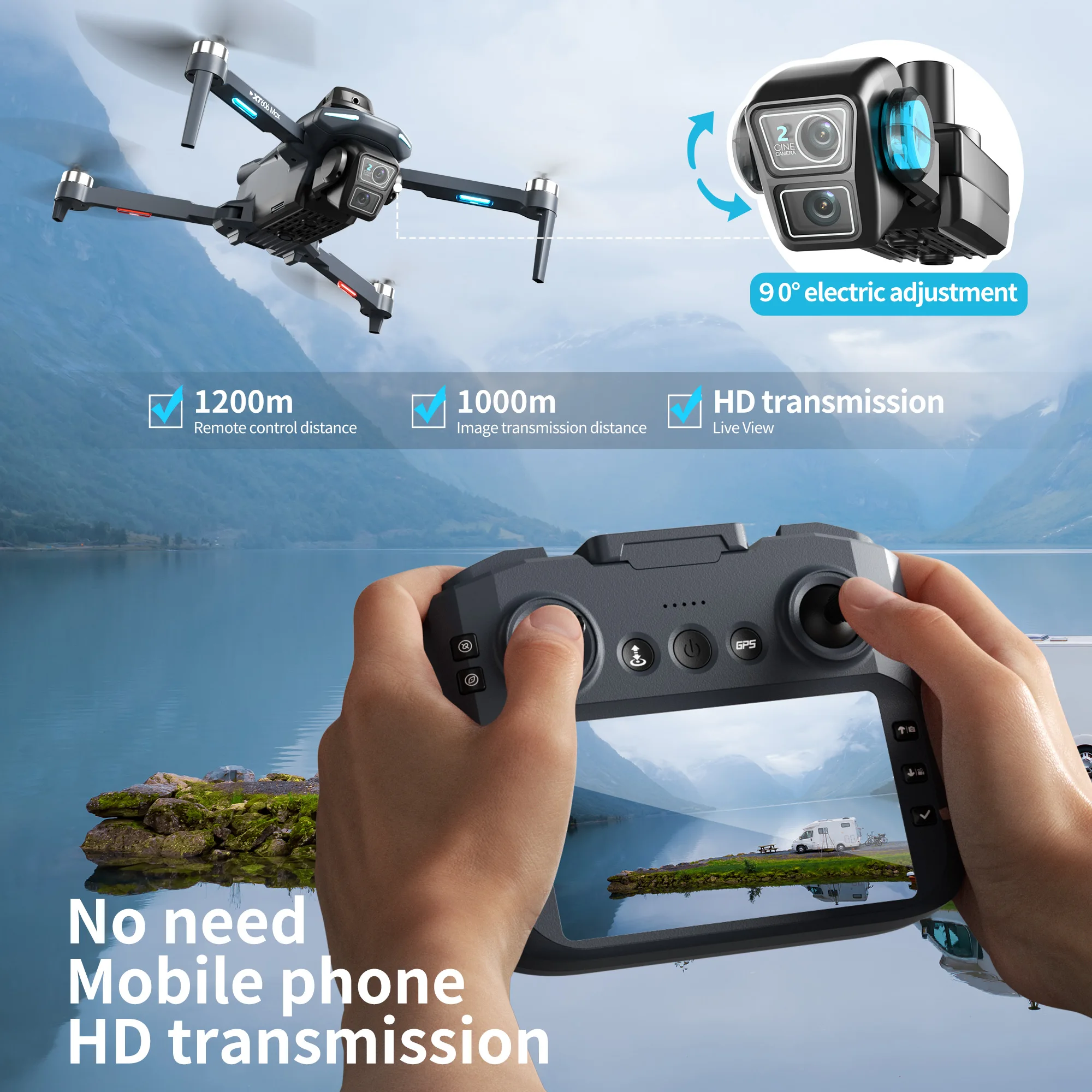 Lenovo XT606 Drone Professiona – Drone Kit With Camera recenzja i cena