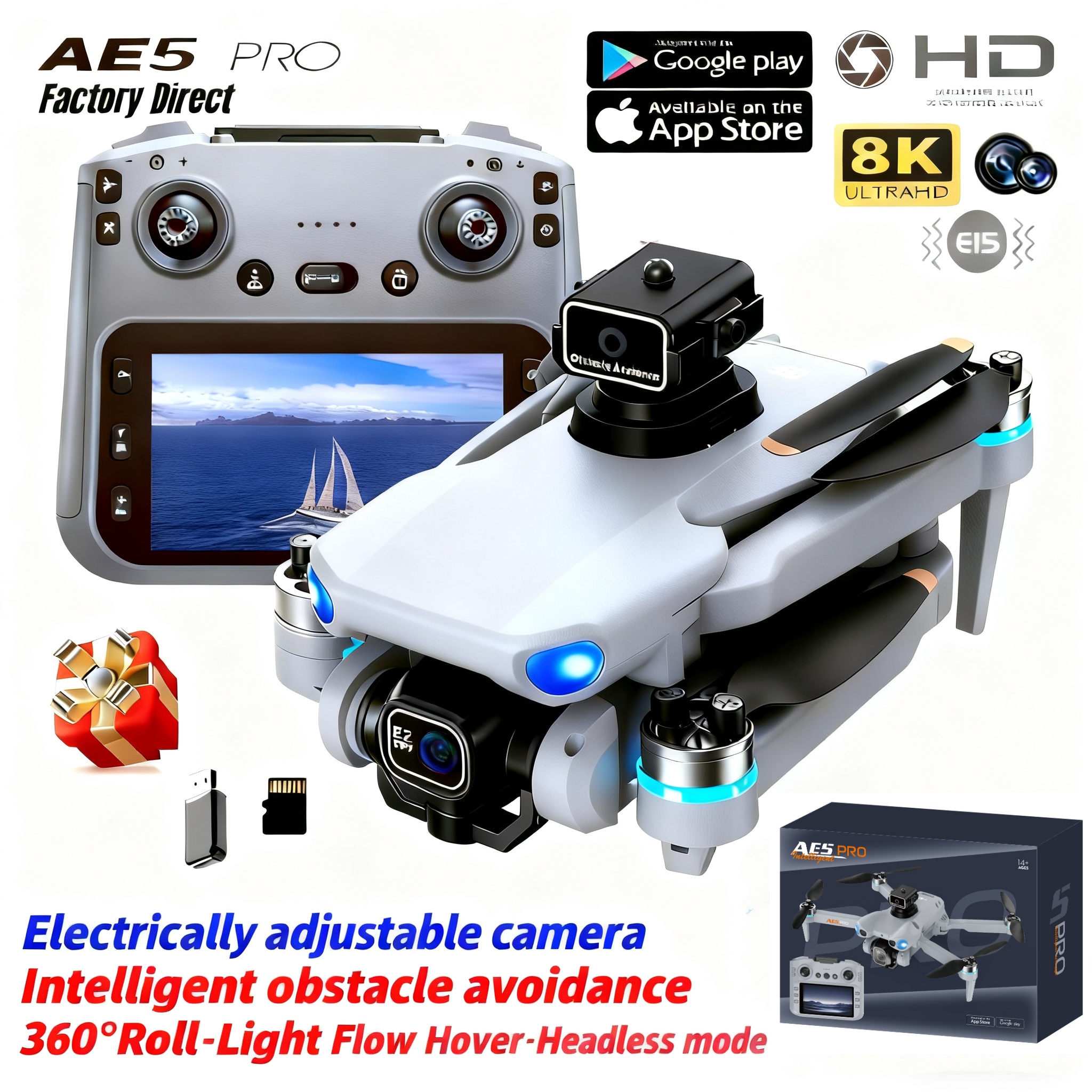 2026 New AE5 Pro Drone 8K HD 4 – Drone Kit Tricopter recenzja i cena