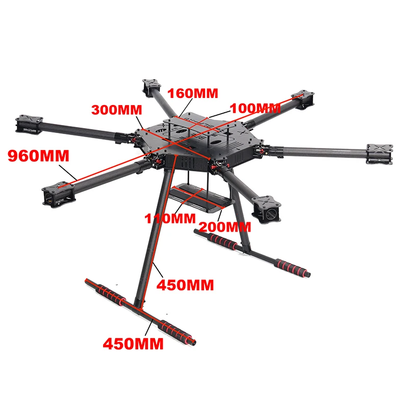 ZD850 ZD960 Full Carbon Fiber  – Drone Kit Heavy Lift recenzja i cena