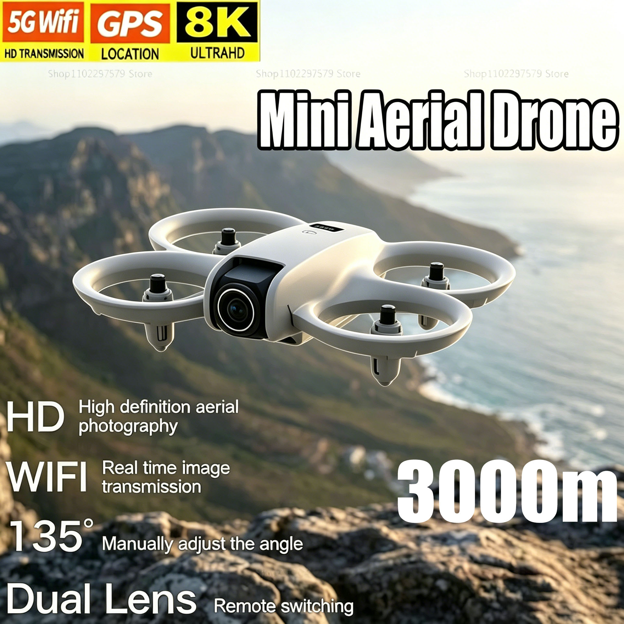 Mini Drone with 8K HD Camera F – Drone Kit Tricopter recenzja i cena