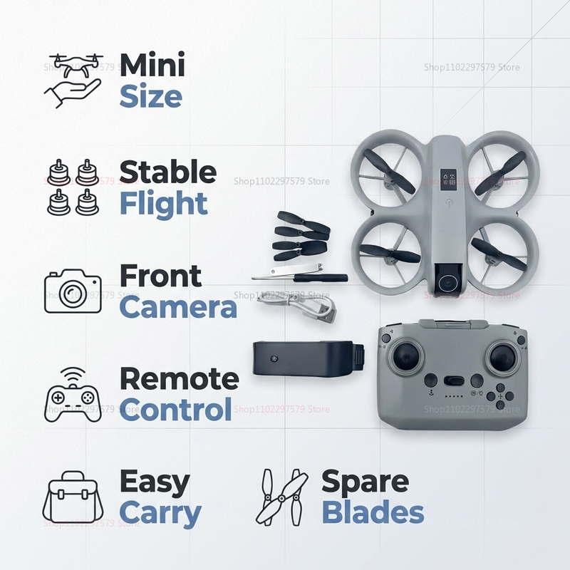 Mini Drone with 8K HD Camera F – Drone Kit Tricopter recenzja i cena