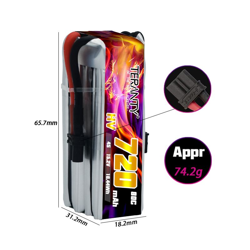 TERANTY 720mAh 4S 15.2V HV Lip – Drone Kit Fpv recenzja i cena