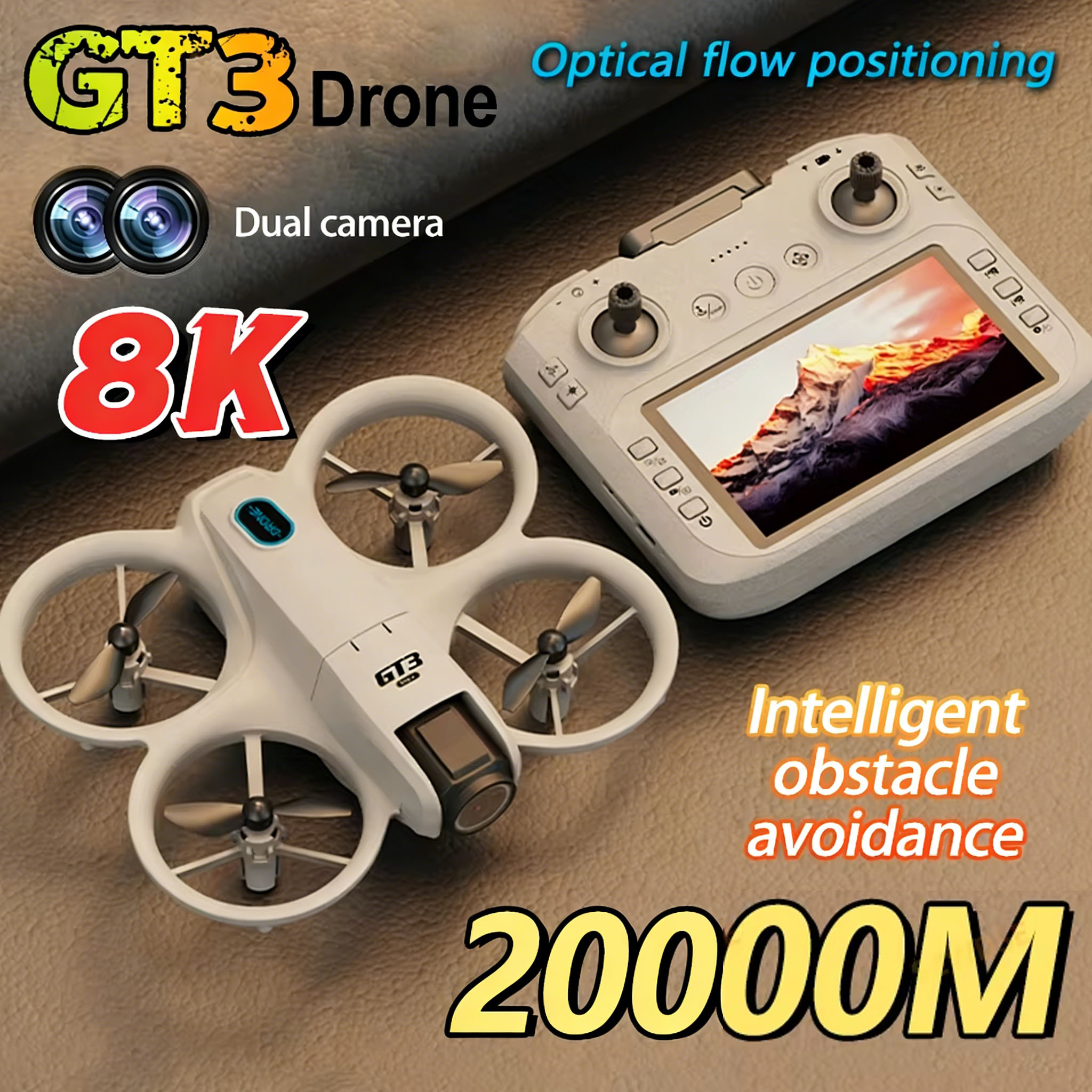 2026 New GT3 Mini Hot Drone 8K – Drone Kit Tricopter recenzja i cena