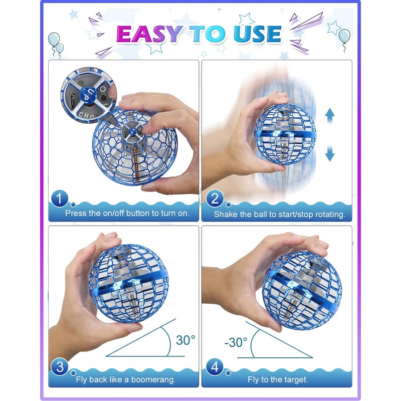 Magic Flying Orb Ball with Lig – Drone Kit Tricopter recenzja i cena